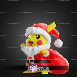 Life Size Christmas Pikachu STL Files