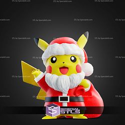 Life Size Christmas Pikachu STL Files