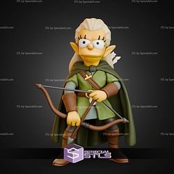Lisa Simpson Legolas Mashup STL Files