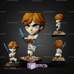 Luke Skywalker Lightsaber Chibi STL Files