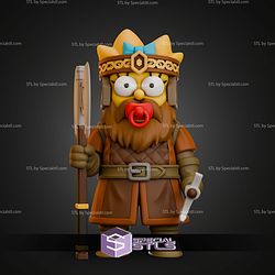 Maggie Simpson Gimli Mashup STL Files