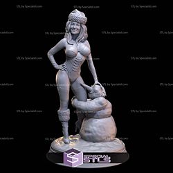 Merry Christmas Pin up Girl STL Files