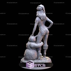 Merry Christmas Pin up Girl STL Files