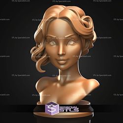 Mini Bust Character Collection STL Jennifer Lawrence