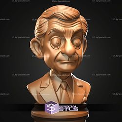 Mini Bust Character Collection STL Mr Bean