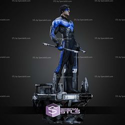 Nightwing Museum Pose on Base STL Files