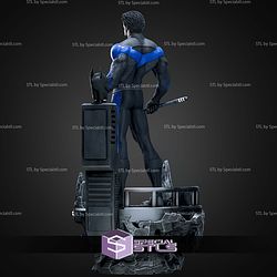 Nightwing Museum Pose on Base STL Files