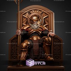 Odin on Throne 370mm STL Files