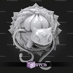 Pokemon Magnet Wall Decord Bulbasaur STL