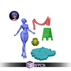 Reze Lady 210mm STL Files