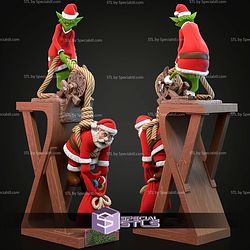 Santa and Grinch Scene STL Files