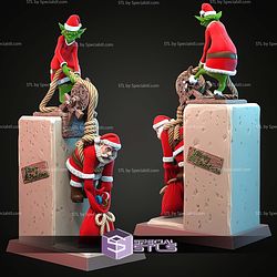 Santa and Grinch Scene STL Files