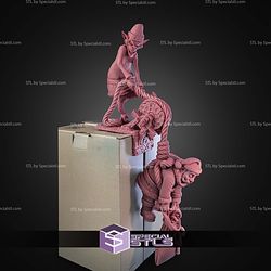 Santa and Grinch Scene STL Files