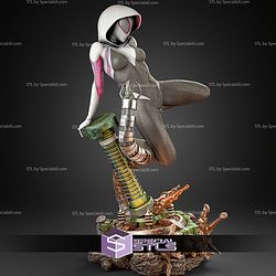 Spider Gwen Action Pose Octopus Base STL Files