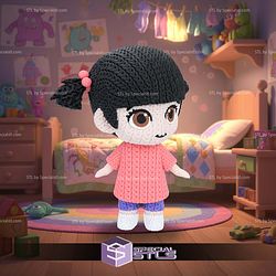 Super Basic STL Knitted Boo Monster Inc