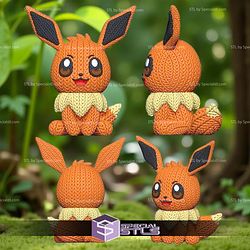 Super Basic STL Knitted Eevee
