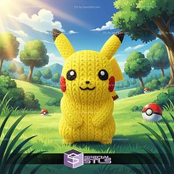 Super Basic STL Knitted Pikachu