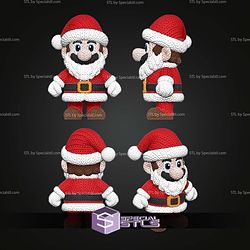 Super Basic STL Knitted Super Mario Santa