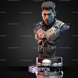 The Punisher and Axe Bust STL Files