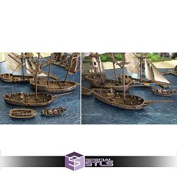Treasure Island Campaign STL Miniatures