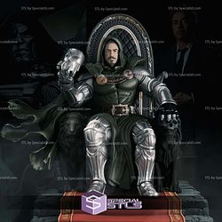 Victor Von Doom on Throne STL Files