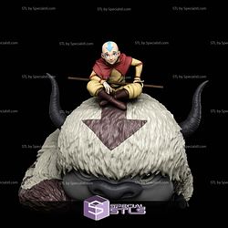 Aang Appa and Momo STL Files