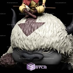 Aang Appa and Momo STL Files