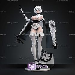 2B Maid 1-7 Nier Automata STL Files
