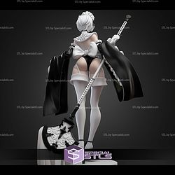 2B Maid 1-7 Nier Automata STL Files
