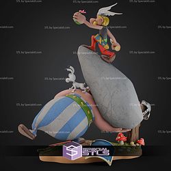 Asterix and Obelix Diorama 300mm STL Files