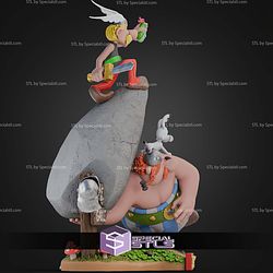 Asterix and Obelix Diorama 300mm STL Files