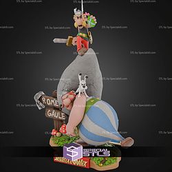 Asterix and Obelix Diorama 300mm STL Files