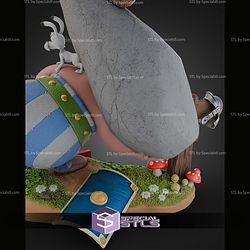 Asterix and Obelix Diorama 300mm STL Files