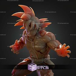 Bardock Flame Battle STL Files