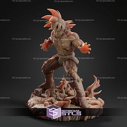 Bardock Flame Battle STL Files