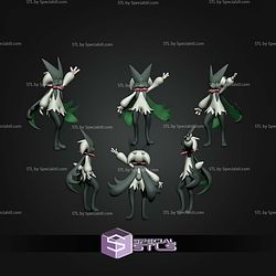 Basic Pokemon STL Sprigatito Floragato Meowscarada