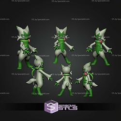 Basic Pokemon STL Sprigatito Floragato Meowscarada