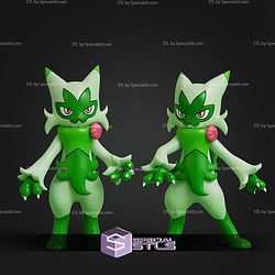 Basic Pokemon STL Sprigatito Floragato Meowscarada