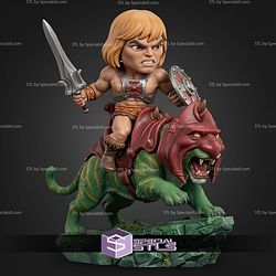 Basic STL Collection Chibi He Man Riding