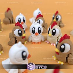 Basic STL Collection Flexi Chicken Duck and Barn