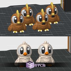 Basic STL Collection Flexi Chicken Duck and Barn