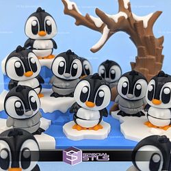 Basic STL Collection Flexi Penguin and Playset