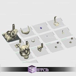 Basic STL Collection Wearable Mewtwo Ornate Mask