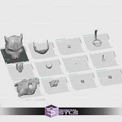 Basic STL Collection Wearable Mewtwo Ornate Mask