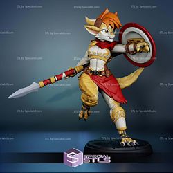 Basic STL Files Archidamia The Fighter Kobold