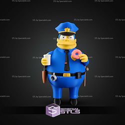 Basic STL Files Chief Wiggum Multipart