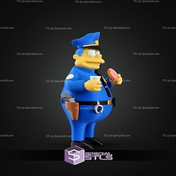 Basic STL Files Chief Wiggum Multipart