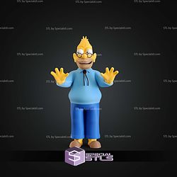 Basic STL Files Granpa Abe Simpson Multipart