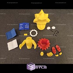 Basic STL Files Lisa Simpson Multipart