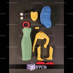 Basic STL Files Marge Simpson Multipart